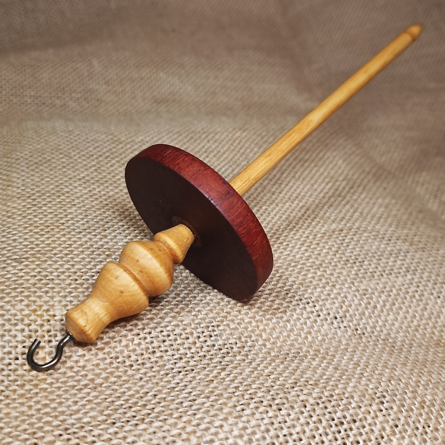 Top Whorl / Bottom Whorl Drop Spindle – Hand Turned Wooden Spinning Tool