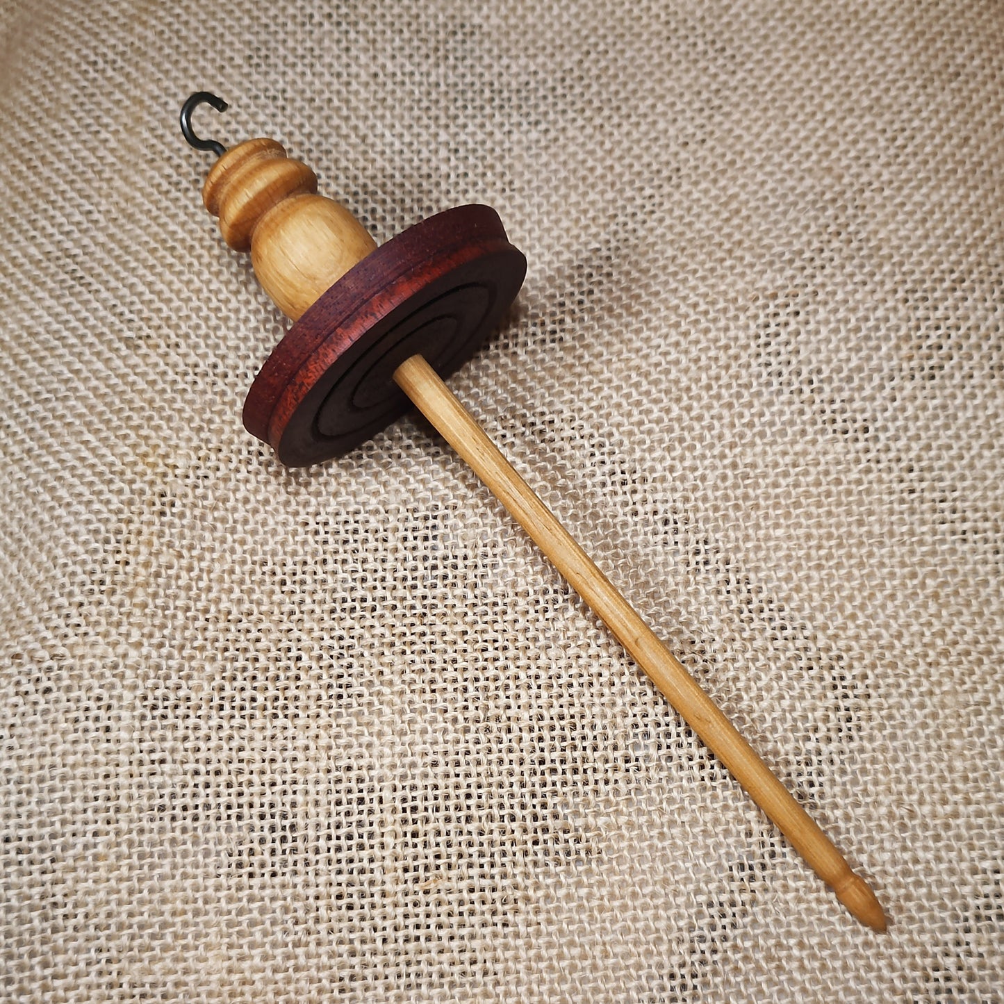 Top Whorl / Bottom Whorl Drop Spindle – Hand Turned Wooden Spinning Tool