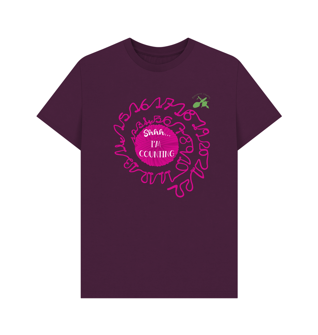 Purple Shhh I'm Counting T-shirt