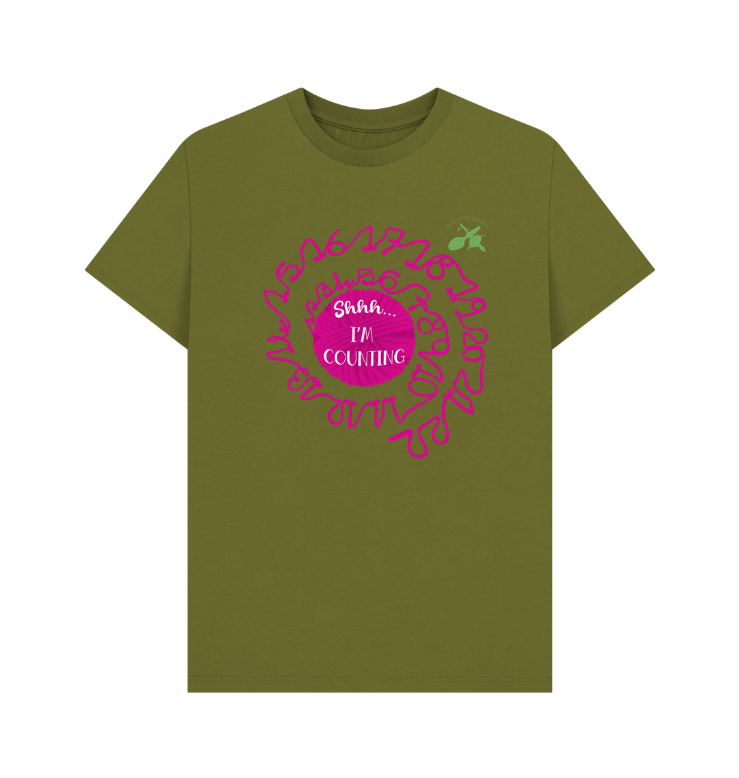 Moss Green Shhh I'm Counting T-shirt